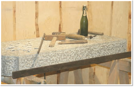 Staubiger Arbeitsplatz